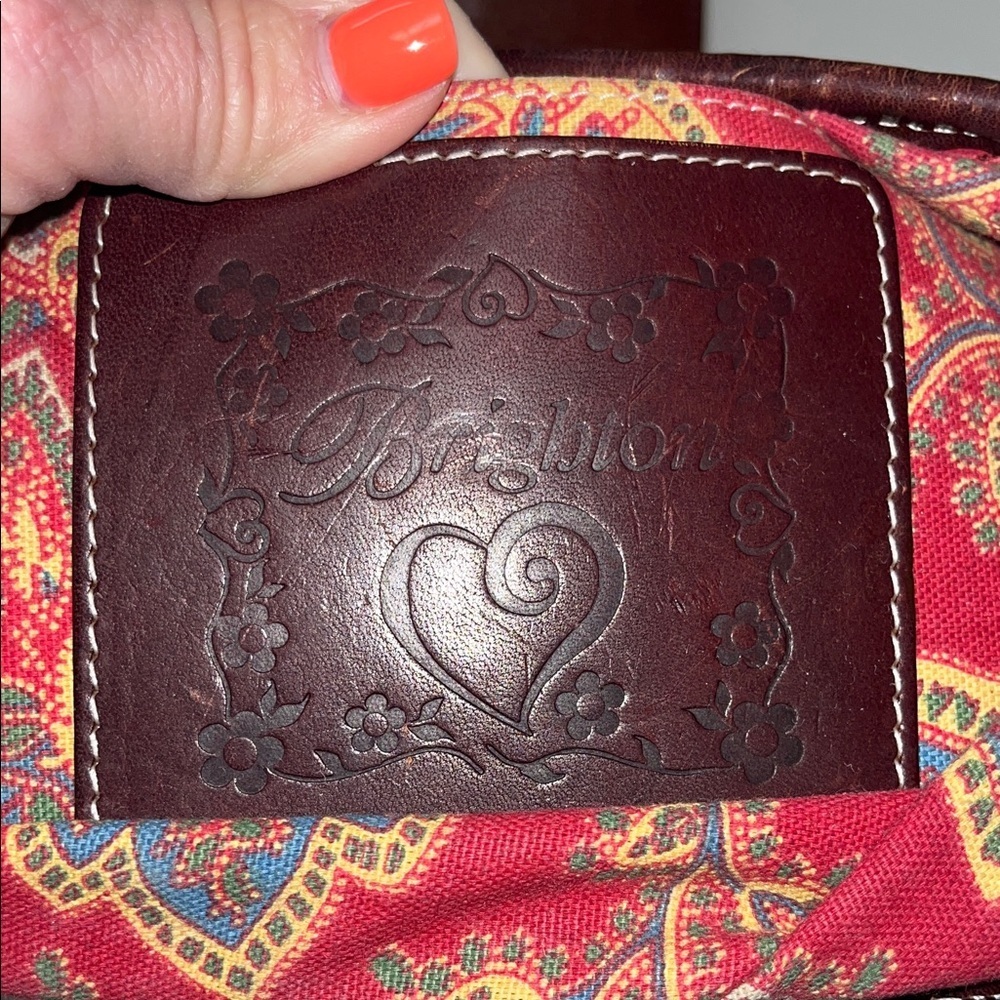 Brighton Tan and Brown Woven Shoulder Bag / gorgeous - Picture 15 of 16